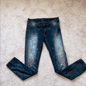Sisley Floral Skinny Jeans